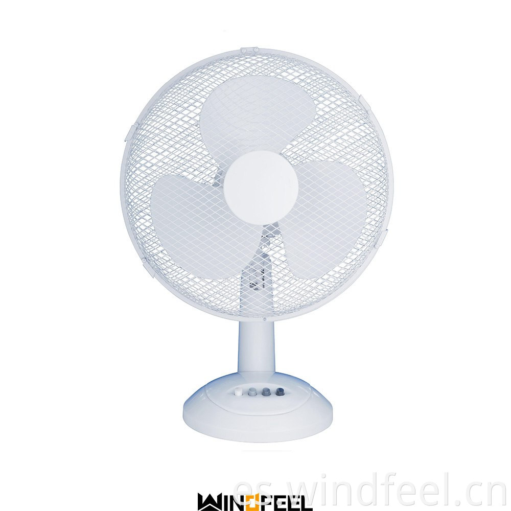 Ventilador de escritorio portátil de bajo consumo de 12 pulgadas, modelo nuevo, ventilador de mesa pequeño con motor de cobre y precio de China